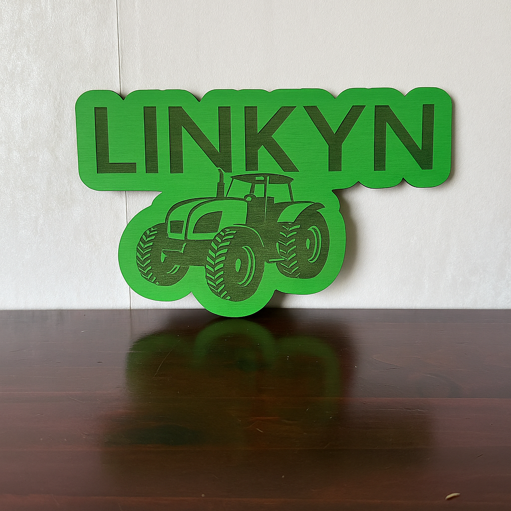 Tractor Name - Laser Wood Designs
