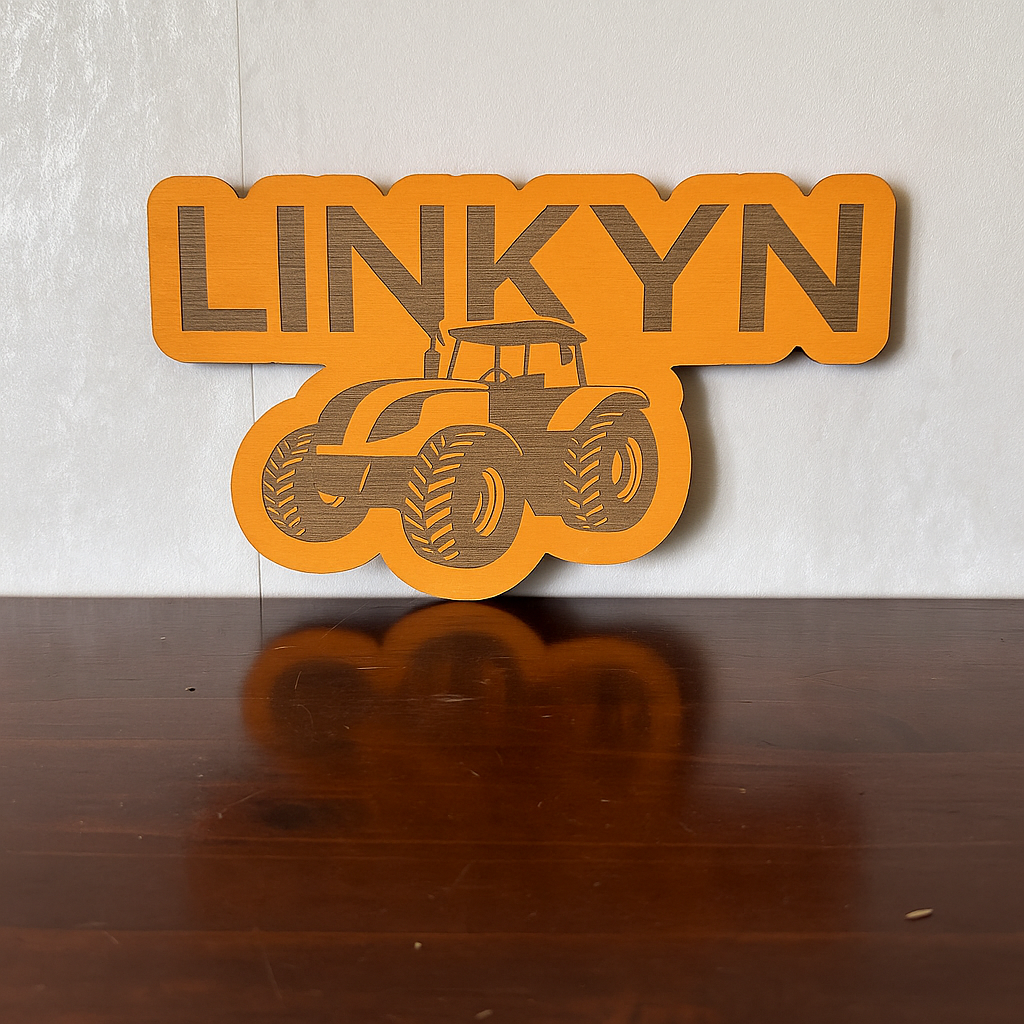 Tractor Name - Laser Wood Designs