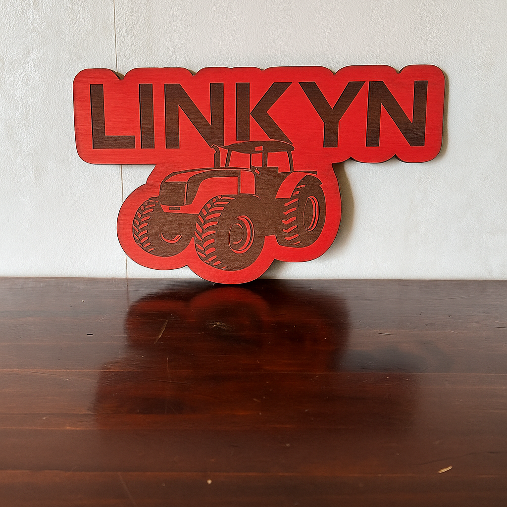 Tractor Name - Laser Wood Designs
