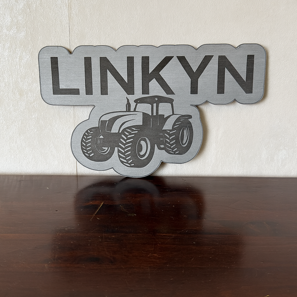 Tractor Name - Laser Wood Designs