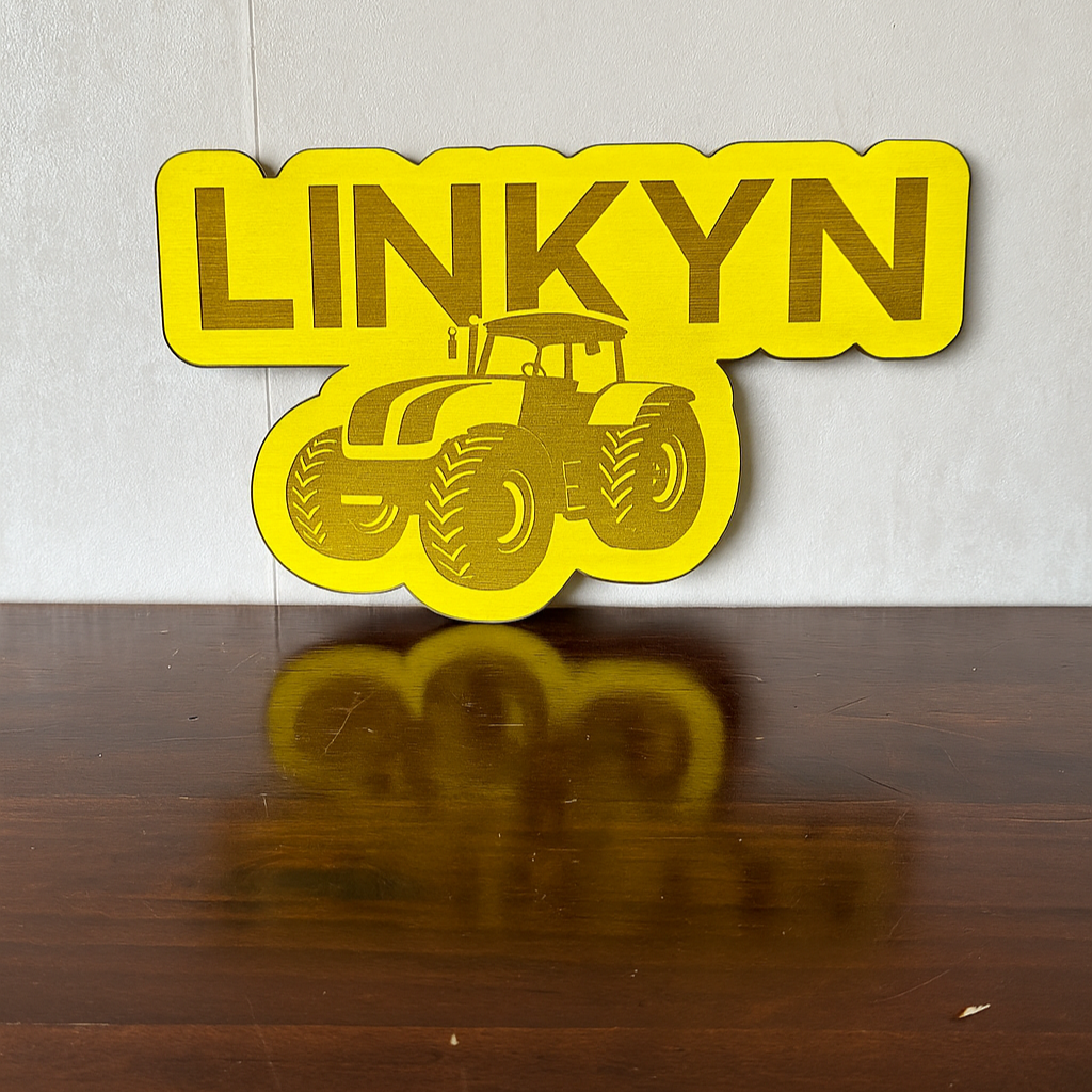 Tractor Name - Laser Wood Designs