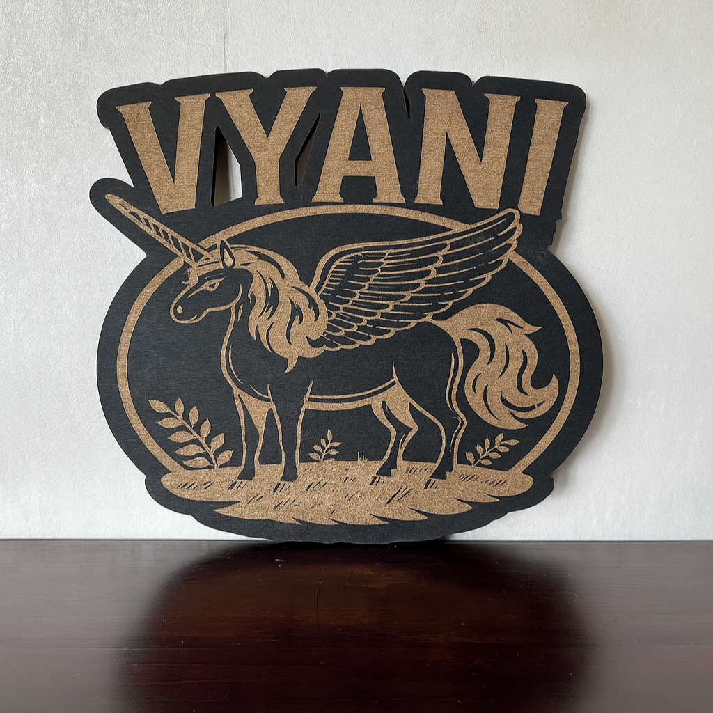 Unicorn Name - Laser Wood Designs