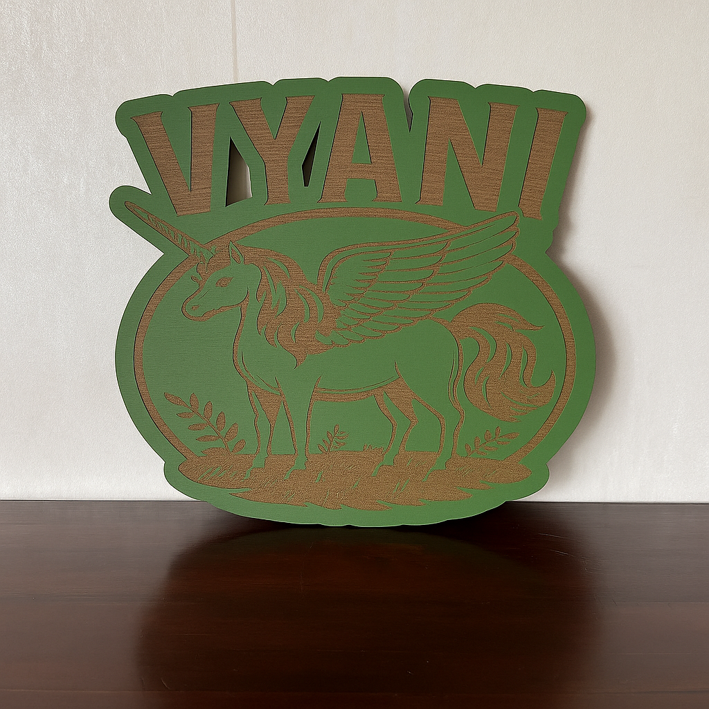 Unicorn Name - Laser Wood Designs