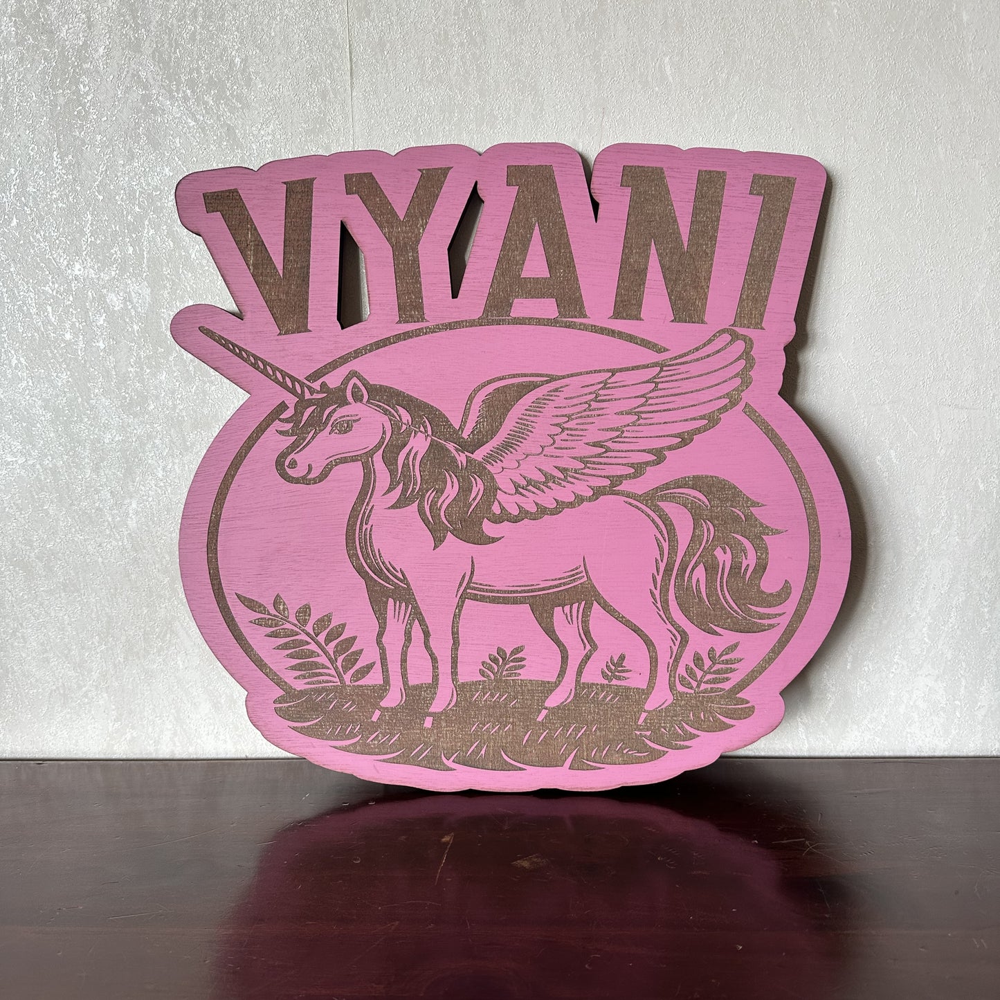 Unicorn Name - Laser Wood Designs