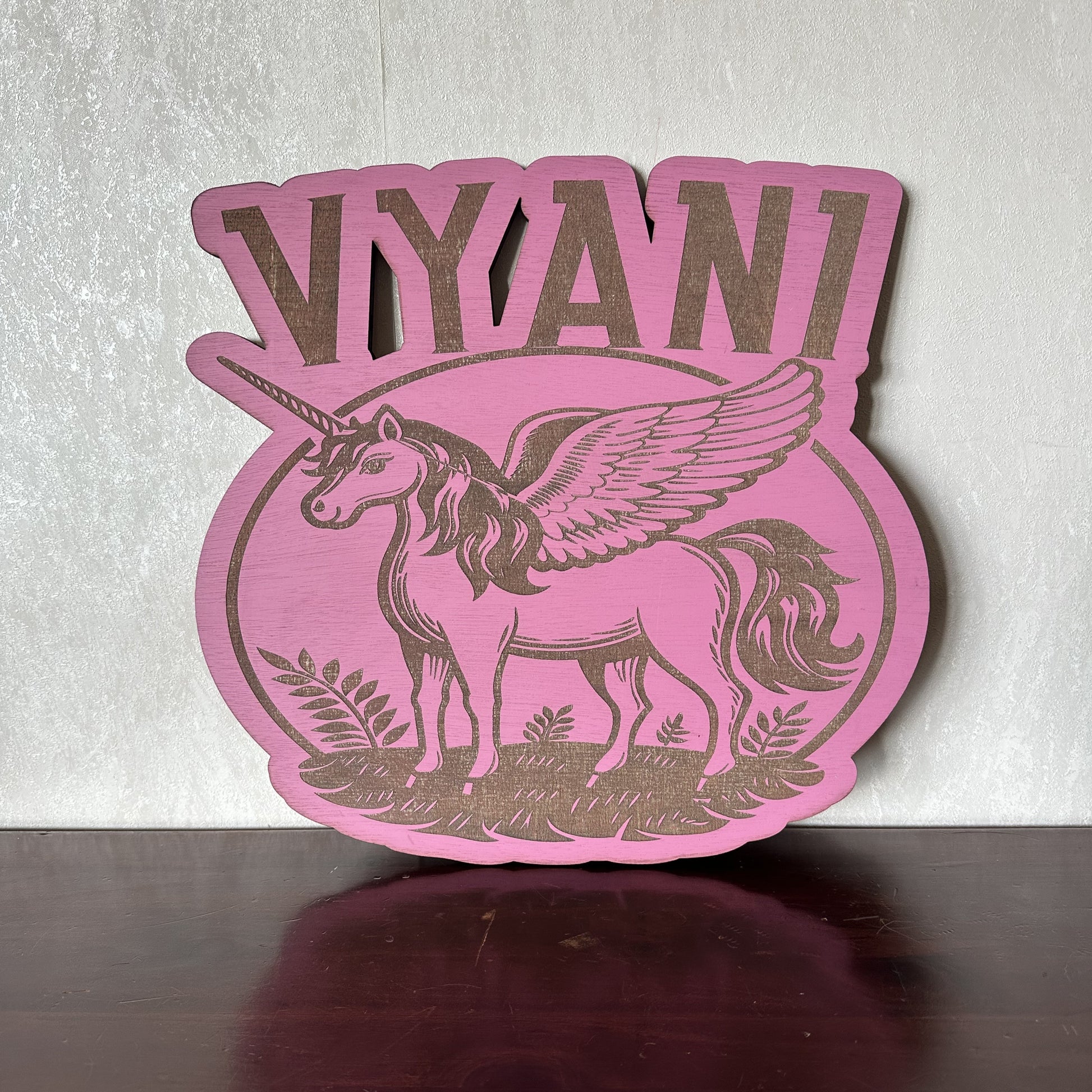 Unicorn Name - Laser Wood Designs