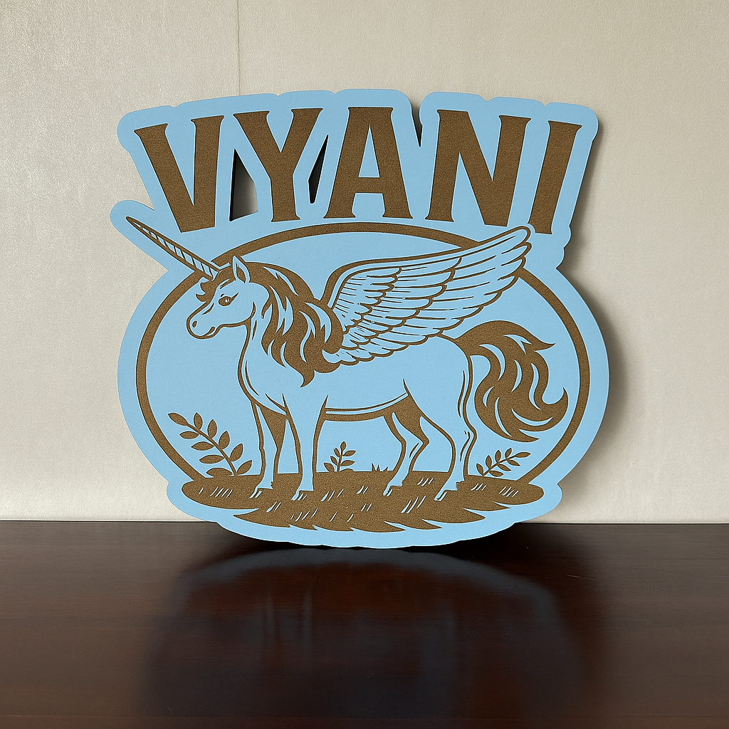 Unicorn Name - Laser Wood Designs