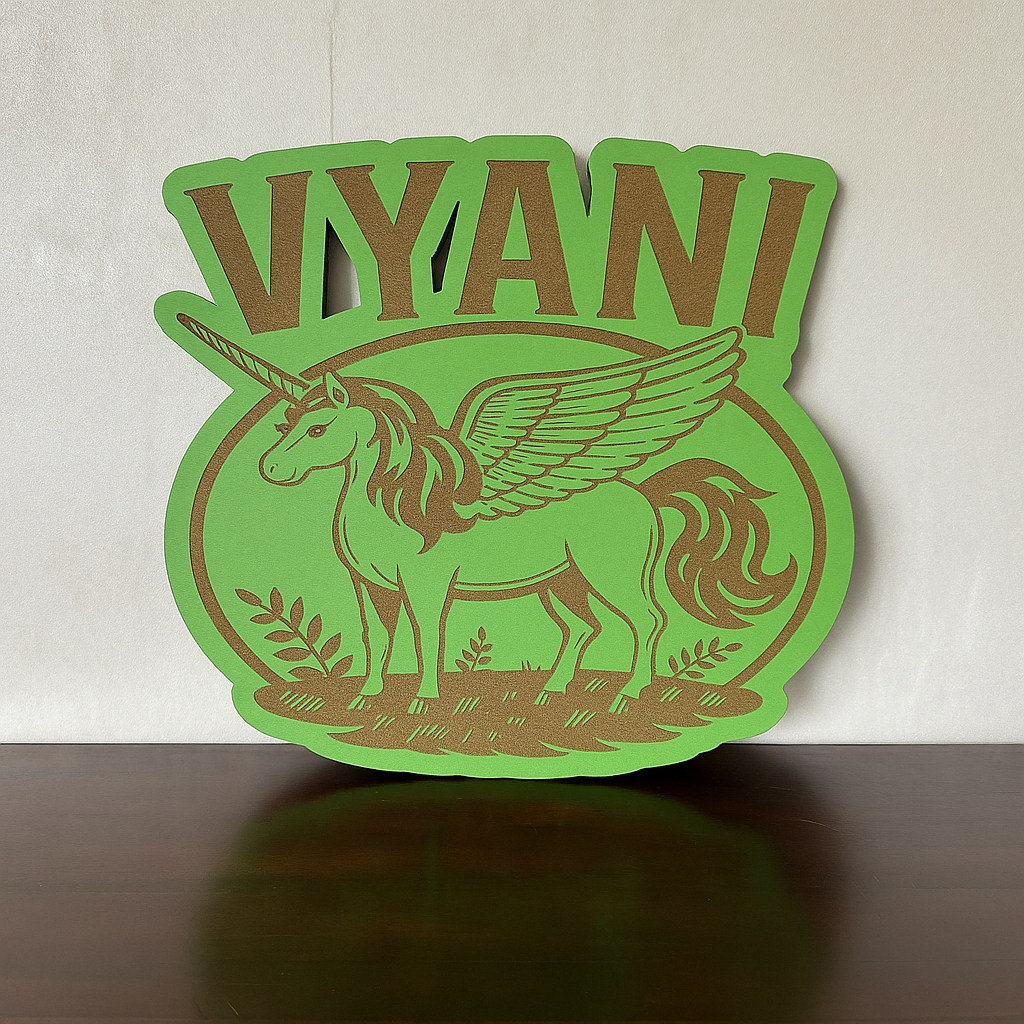 Unicorn Name - Laser Wood Designs