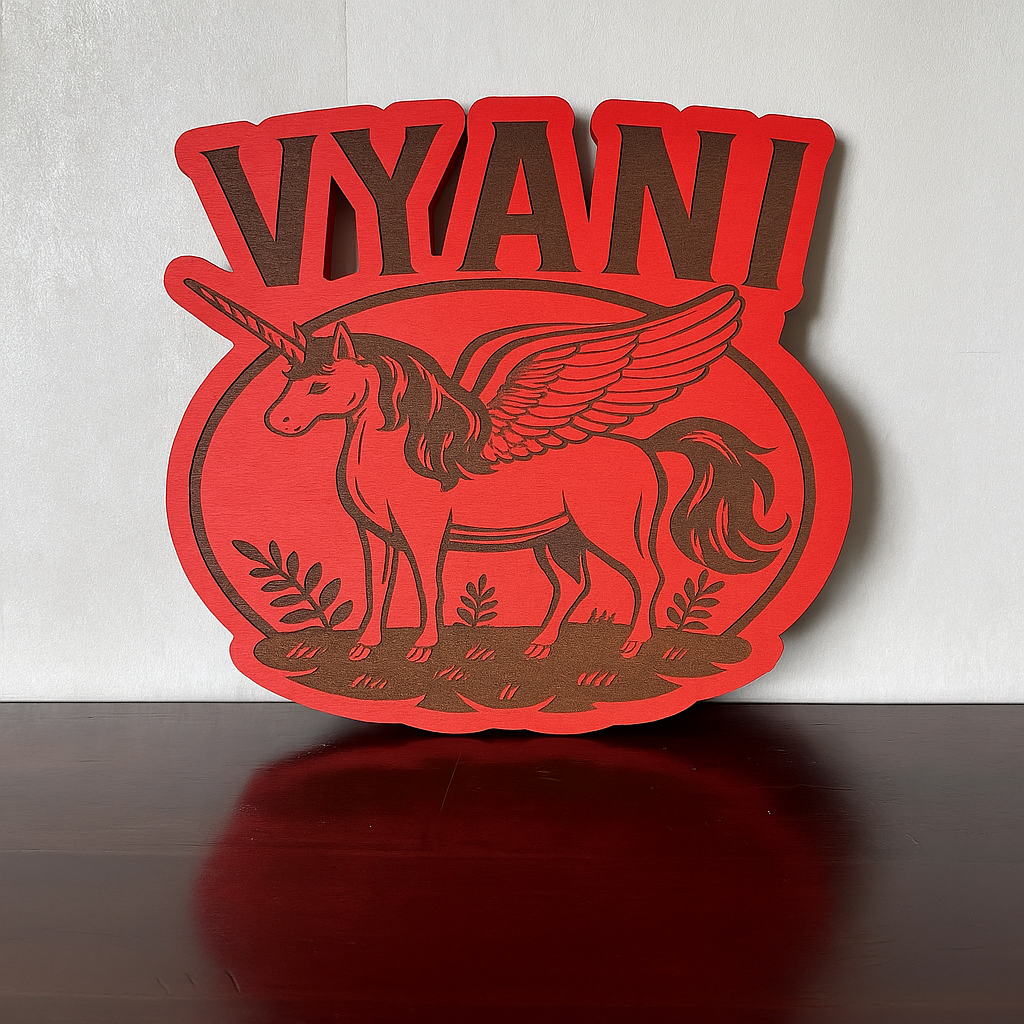 Unicorn Name - Laser Wood Designs