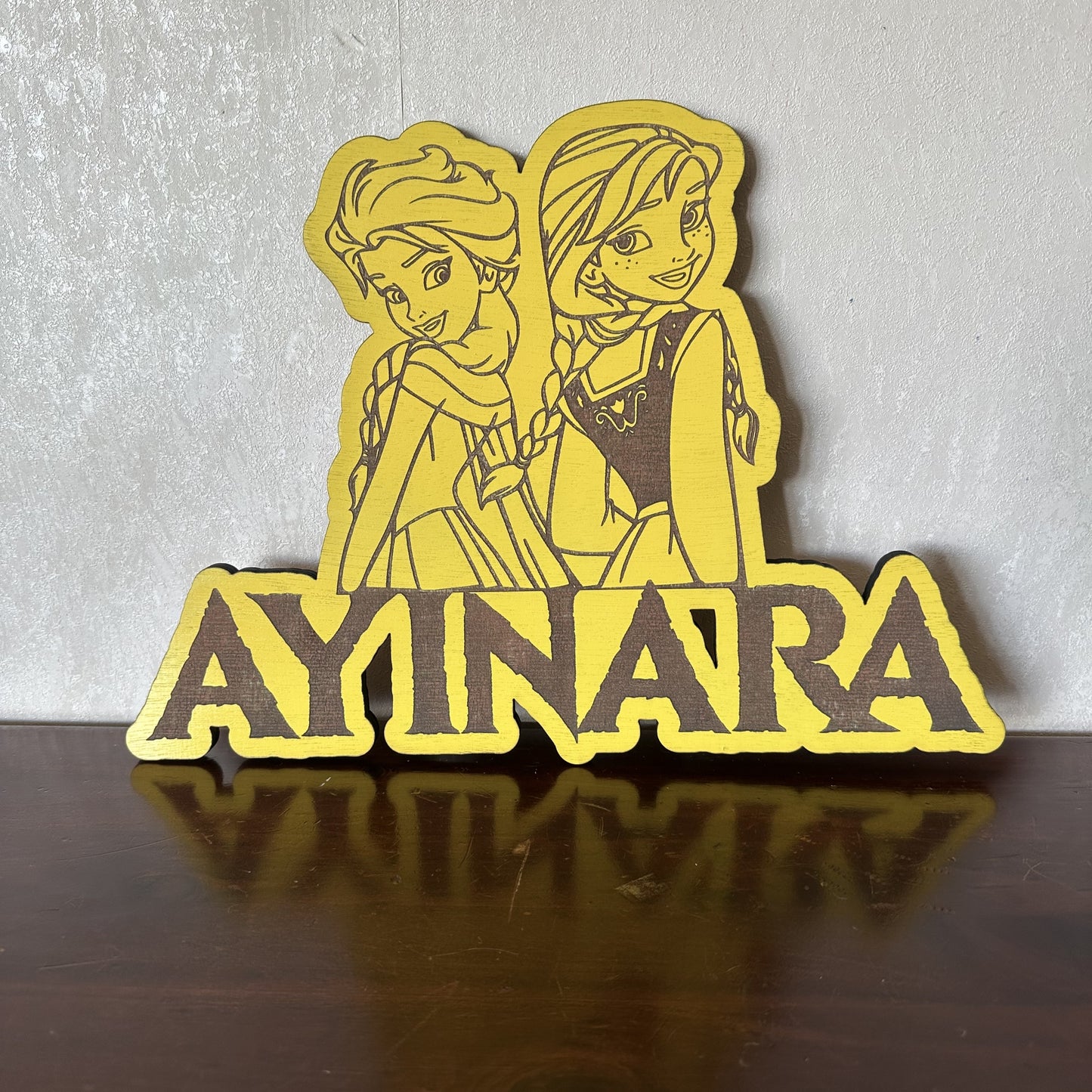 Ice Princess Name - Laser Wood Designs