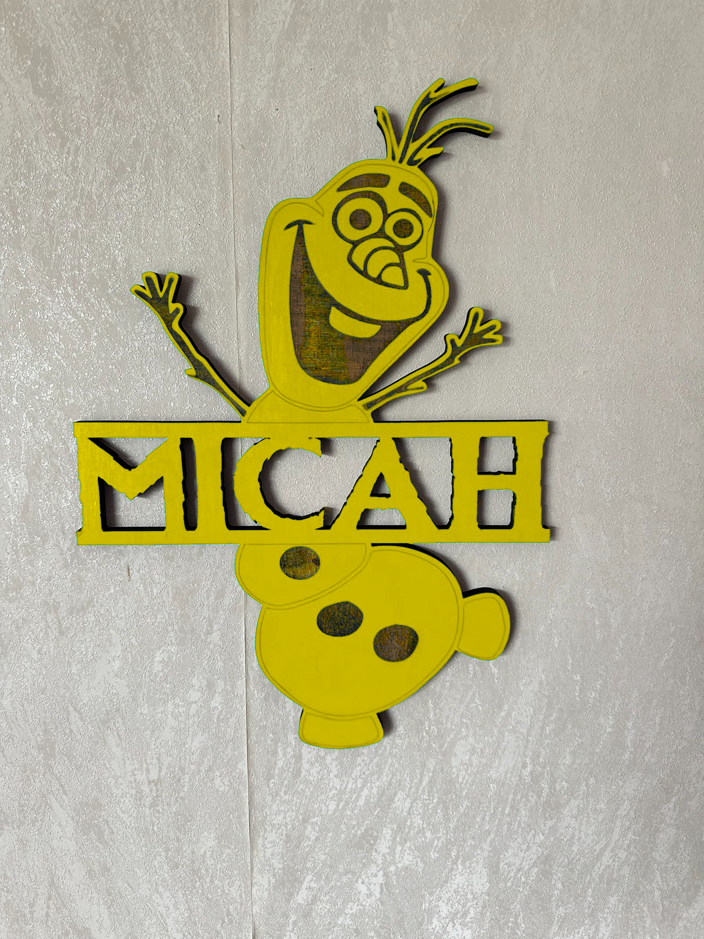 Snowman Name - Laser Wood Designs