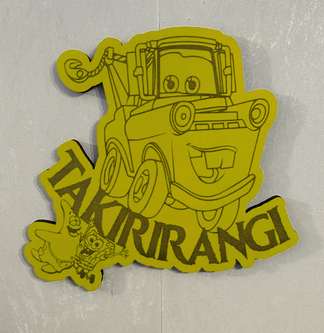 Tow Truck Name - Laser Wood Designs