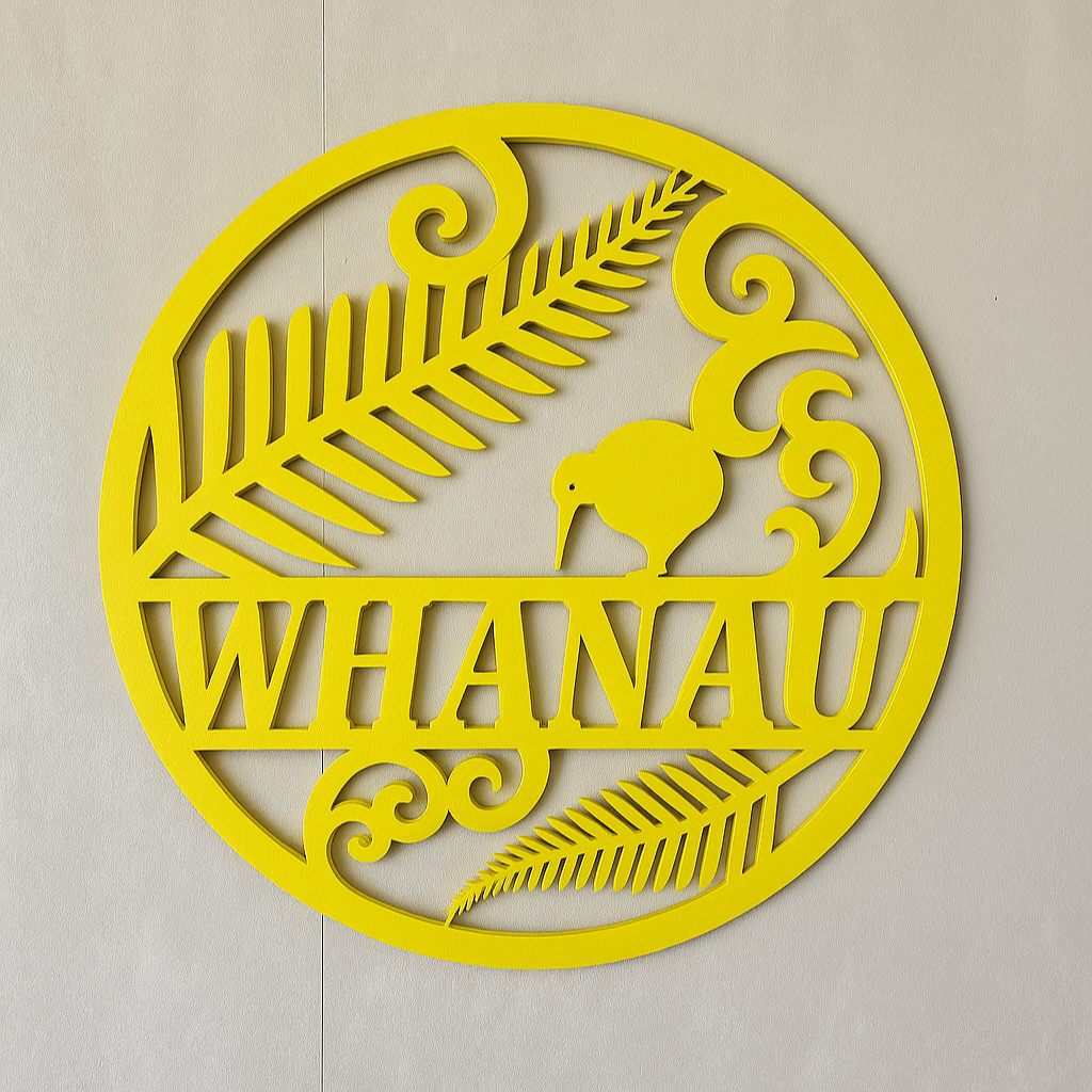 Whanau Wall Art - Laser Wood Designs